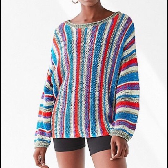 Urban Outfitters striped yarn sweater size small - Picture 3 of 6